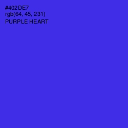 #402DE7 - Purple Heart Color Image