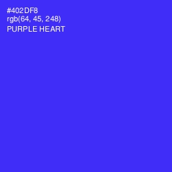 #402DF8 - Purple Heart Color Image