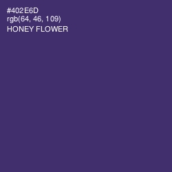 #402E6D - Honey Flower Color Image