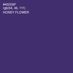 #402E6F - Honey Flower Color Image