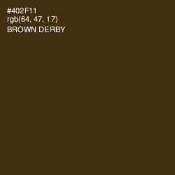 #402F11 - Brown Derby Color Image