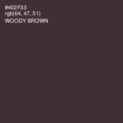 #402F33 - Woody Brown Color Image