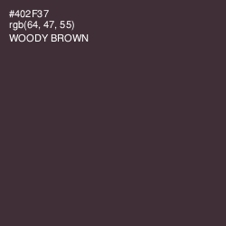 #402F37 - Woody Brown Color Image