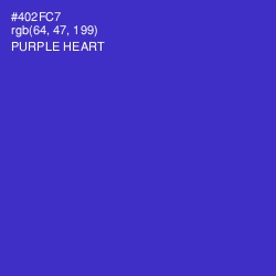 #402FC7 - Purple Heart Color Image