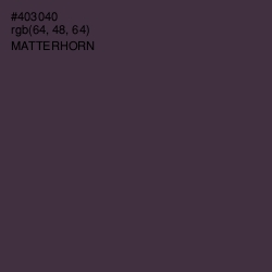 #403040 - Matterhorn Color Image