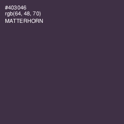 #403046 - Matterhorn Color Image