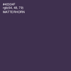 #40304F - Matterhorn Color Image
