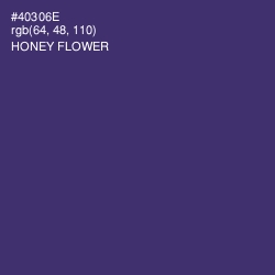 #40306E - Honey Flower Color Image