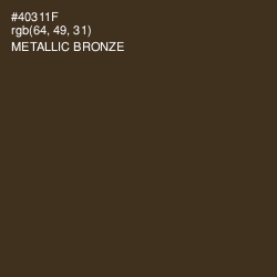 #40311F - Metallic Bronze Color Image