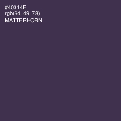 #40314E - Matterhorn Color Image