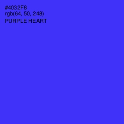 #4032F8 - Purple Heart Color Image