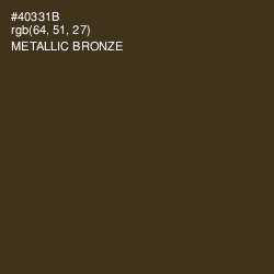 #40331B - Metallic Bronze Color Image