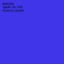 #4035E9 - Purple Heart Color Image