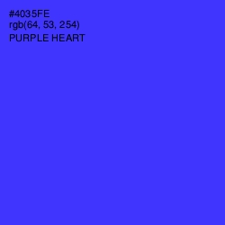 #4035FE - Purple Heart Color Image