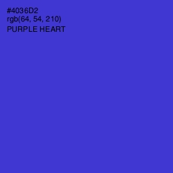 #4036D2 - Purple Heart Color Image