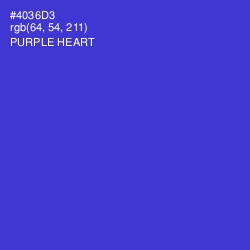 #4036D3 - Purple Heart Color Image