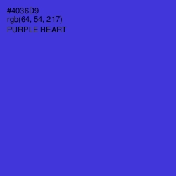 #4036D9 - Purple Heart Color Image