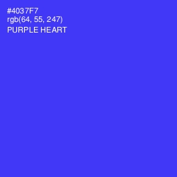 #4037F7 - Purple Heart Color Image