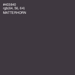 #403840 - Matterhorn Color Image
