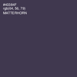 #40384F - Matterhorn Color Image