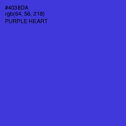 #4038DA - Purple Heart Color Image