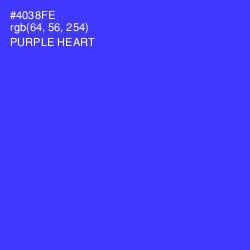 #4038FE - Purple Heart Color Image