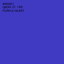 #4039C1 - Purple Heart Color Image