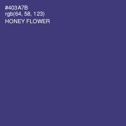 #403A7B - Honey Flower Color Image