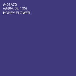 #403A7D - Honey Flower Color Image