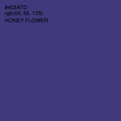 #403A7D - Honey Flower Color Image