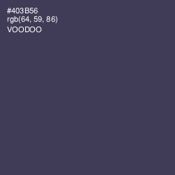 #403B56 - Voodoo Color Image