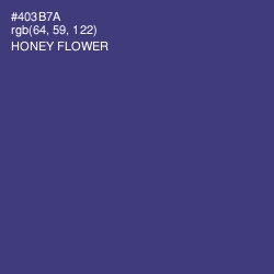 #403B7A - Honey Flower Color Image