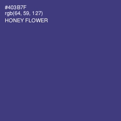 #403B7F - Honey Flower Color Image