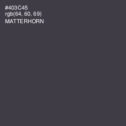 #403C45 - Matterhorn Color Image