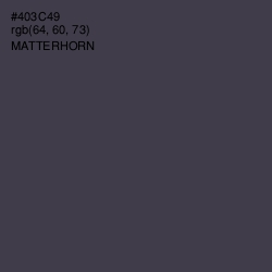 #403C49 - Matterhorn Color Image