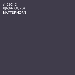 #403C4C - Matterhorn Color Image