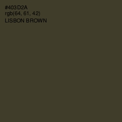 #403D2A - Lisbon Brown Color Image