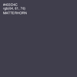 #403D4C - Matterhorn Color Image