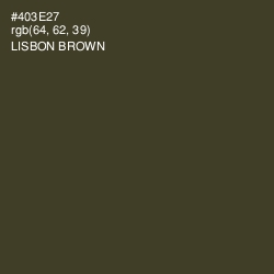 #403E27 - Lisbon Brown Color Image