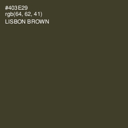 #403E29 - Lisbon Brown Color Image