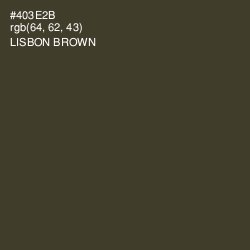 #403E2B - Lisbon Brown Color Image