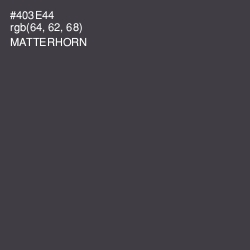 #403E44 - Matterhorn Color Image