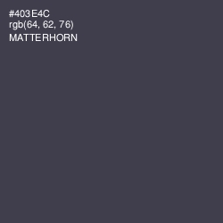 #403E4C - Matterhorn Color Image