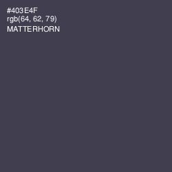 #403E4F - Matterhorn Color Image