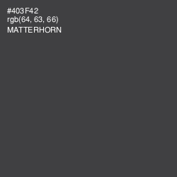 #403F42 - Matterhorn Color Image