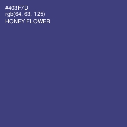 #403F7D - Honey Flower Color Image