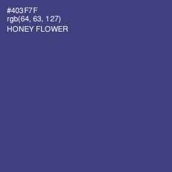 #403F7F - Honey Flower Color Image