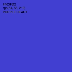 #403FD2 - Purple Heart Color Image