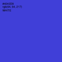 #4040D9 - Royal Blue Color Image