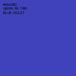 #4042BC - Blue Violet Color Image